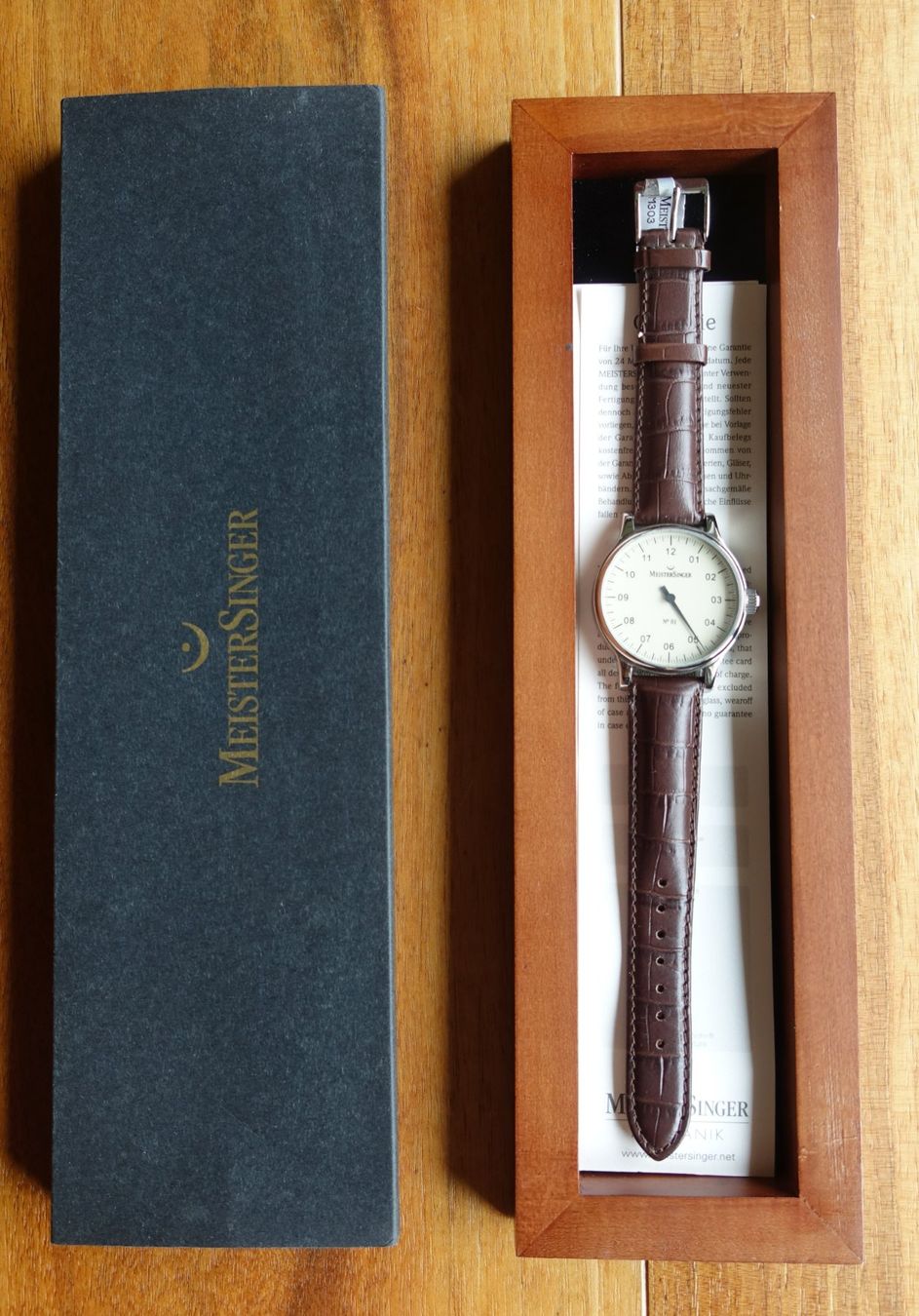 MeisterSinger Orologi: Meister Singer Uhr – Nuovo (secondo la descrizione) da Einsiedeln venduto da Amselspitz49 1