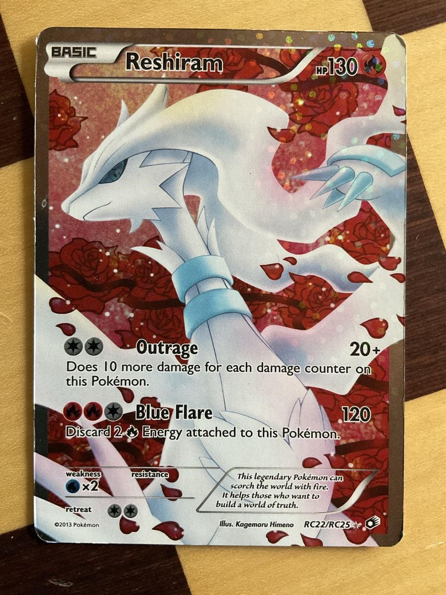 Pokémon Carte collezionabili: Pokémon Reshiram fullart RC22/RC25 – Nuovo (secondo la descrizione) da Rudolfstetten venduto da kat_87yc