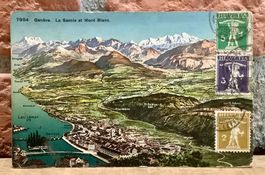 1910 - Relief Ansicht - Genève - La Savoie & Mont Blanc