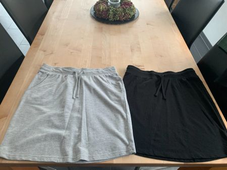 Damenrock grau und schwarz Gr.L