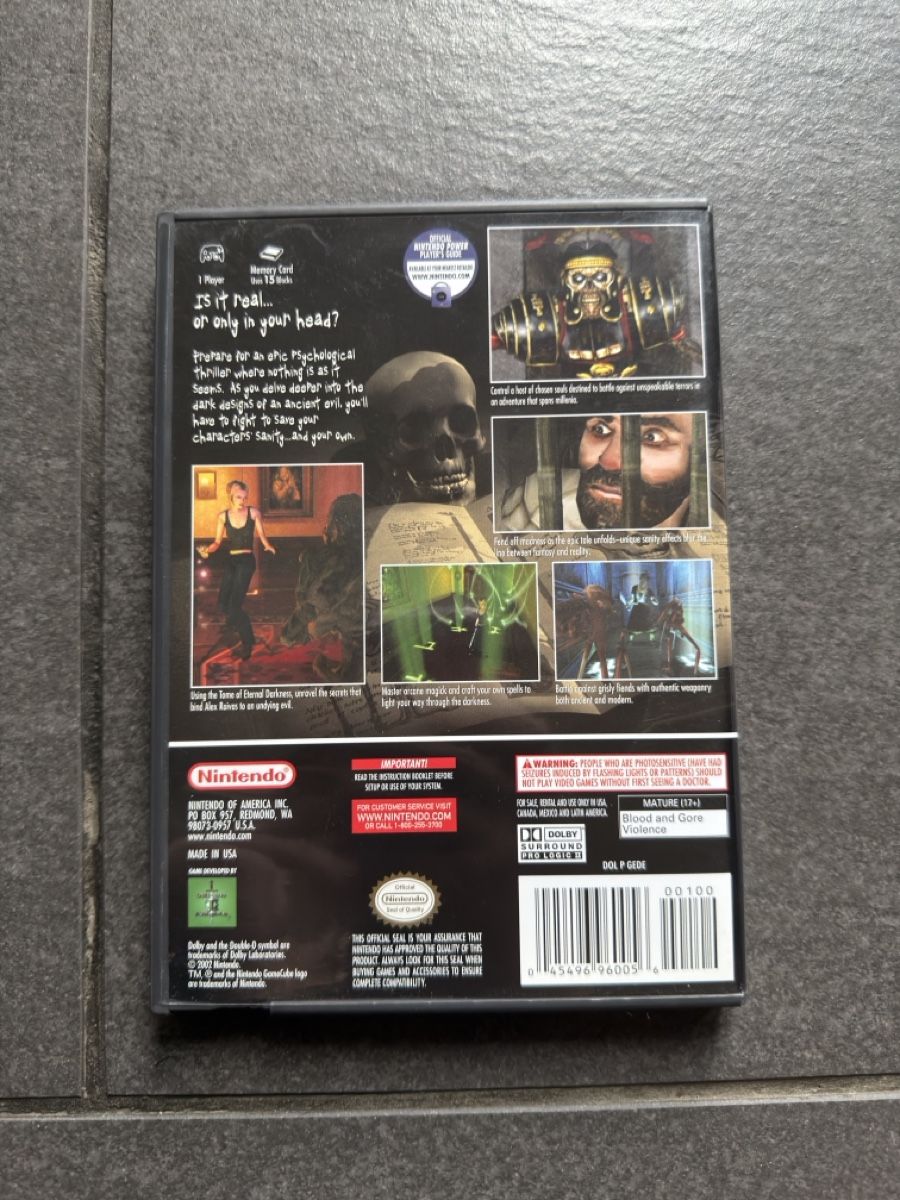 Nintendo Spiele: Nintendo Gamecube Eternal Darkness NTSC – Gebraucht aus Zürich von cENS0R 1