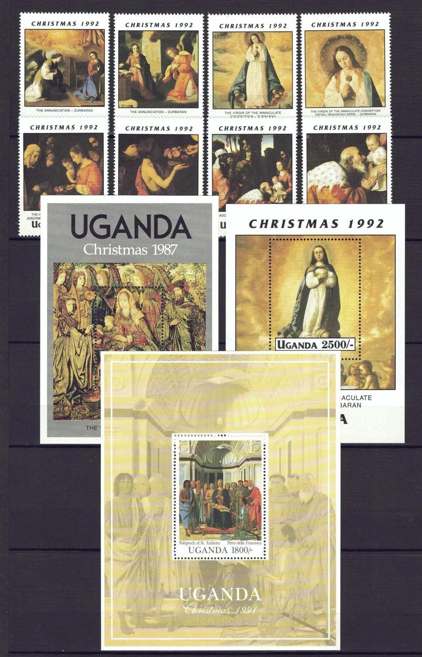 Tutti i francobolli: Uganda Weihnachtserien und Blocks ** – Usato da Basel venduto da Pfefferschootte
