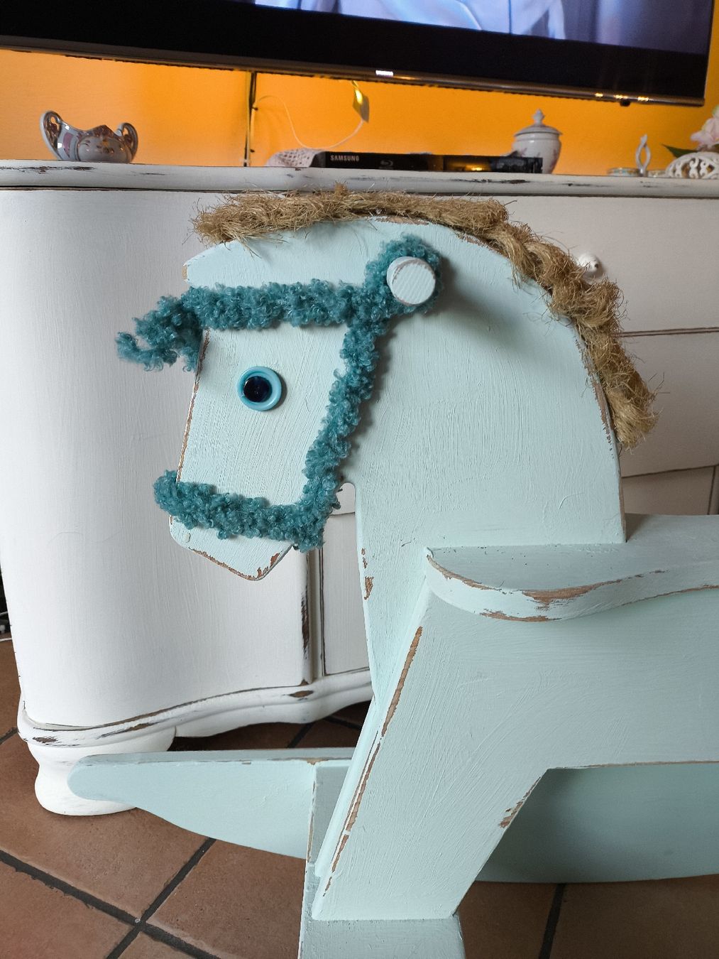 Spielzeuge: Shabby Chic Landhaus Schaukelpferd – Gebraucht aus Meinisberg von Destiny1972 2