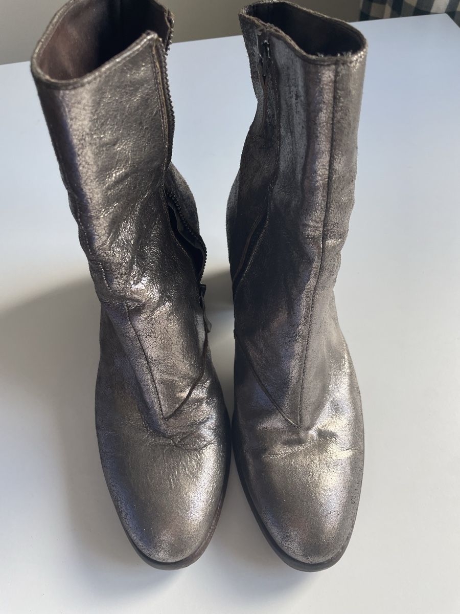 Scarpe da donna: Ernesto Dolani Lederstiefeletten Gr. 39 silber – Usato da Gockhausen venduto da AnneT07 8