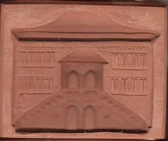 Änismodel aus Ton Rathaus