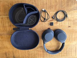 SONY WH-1000XM4 - Casque Bluetooth (Over-ear, Bleu)