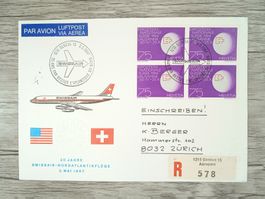 TR62 Enveloppe + Timbre Suisse 1967