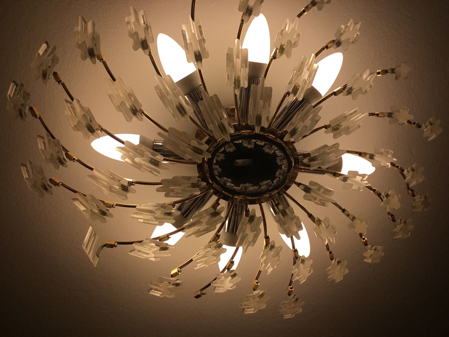 Lampade: Wand oder Deckenlampe Sunburst Mid Century – Usato da Schlieren venduto da Jeajet 4
