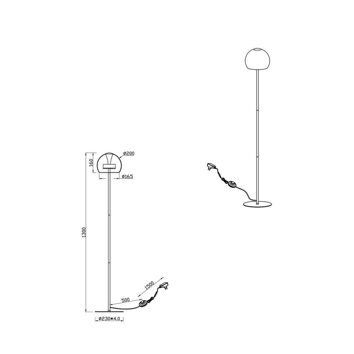 Lampadari & plafoniere: LED Stehleuchte, CCT, 130 cm Höhe – Nuovo (secondo la descrizione) da Kreuzlingen venduto da Smart-Light 7