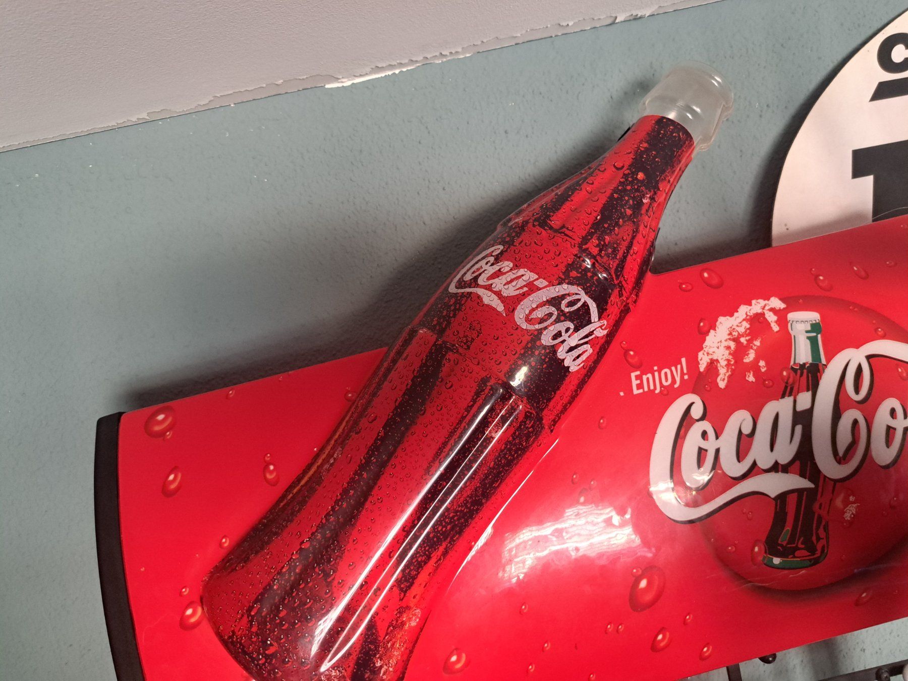 Coca-Cola Insegne: Coca Cola Werbe Schild Kunstoff ab 29.- – Usato da Emmenbrücke venduto da bikesandmore75 1