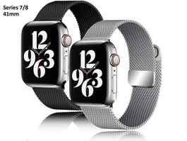 MILANESE ARMBAND ZU APPLE WATCH SERIES 7/8 - 41mm EDELSTAHL