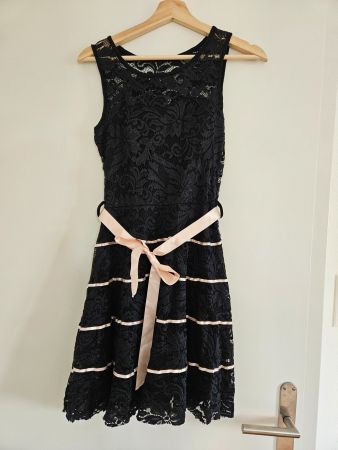 Sehr elegantes, schwarzes Kleid Gr.M