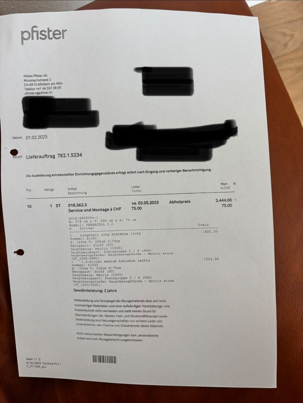 Pfister Sedie a sdraio: Sofa-Liege/Recamiere Pfister – Nuovo (secondo la descrizione) da Meisterschwanden venduto da rogergro 5