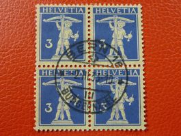 1930: Nr.182: Viererblock von BERN, sehr sauber, Kat: 70.-+