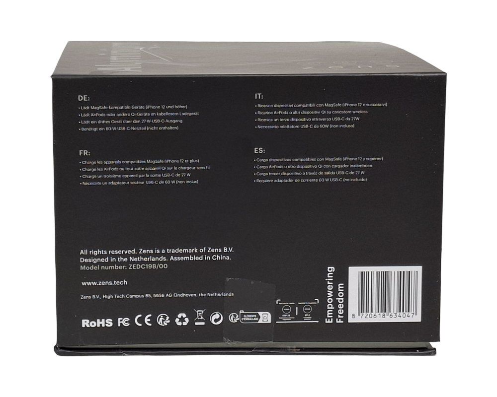 Caricabatterie: ZENS 3 in 1 magnetisches Wireless-Ladegerät – Nuovo e nell'imballaggio originale da Wil SG venduto da Restwert_Wil 2