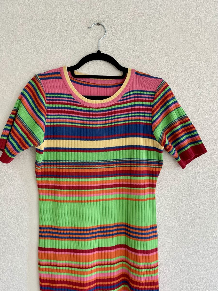Vestiti: Strickkleid gestreift bunt  Gr.S – Usato da Richterswil venduto da Prangins9 1