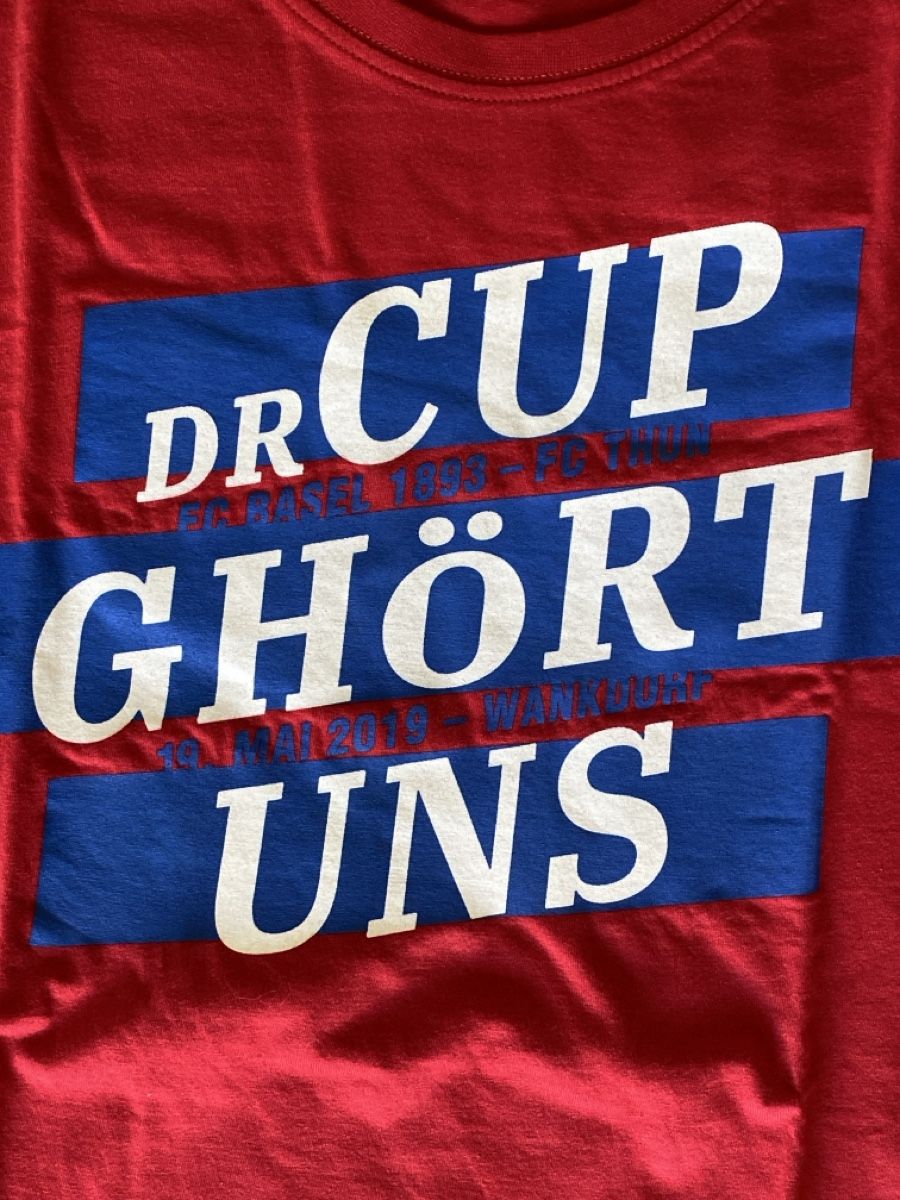 FC Bâle T-shirts: FC Basel Cupsieger 2019 T-Shirt – Neuf (Voir description) à Büsserach par Gimenez77 3