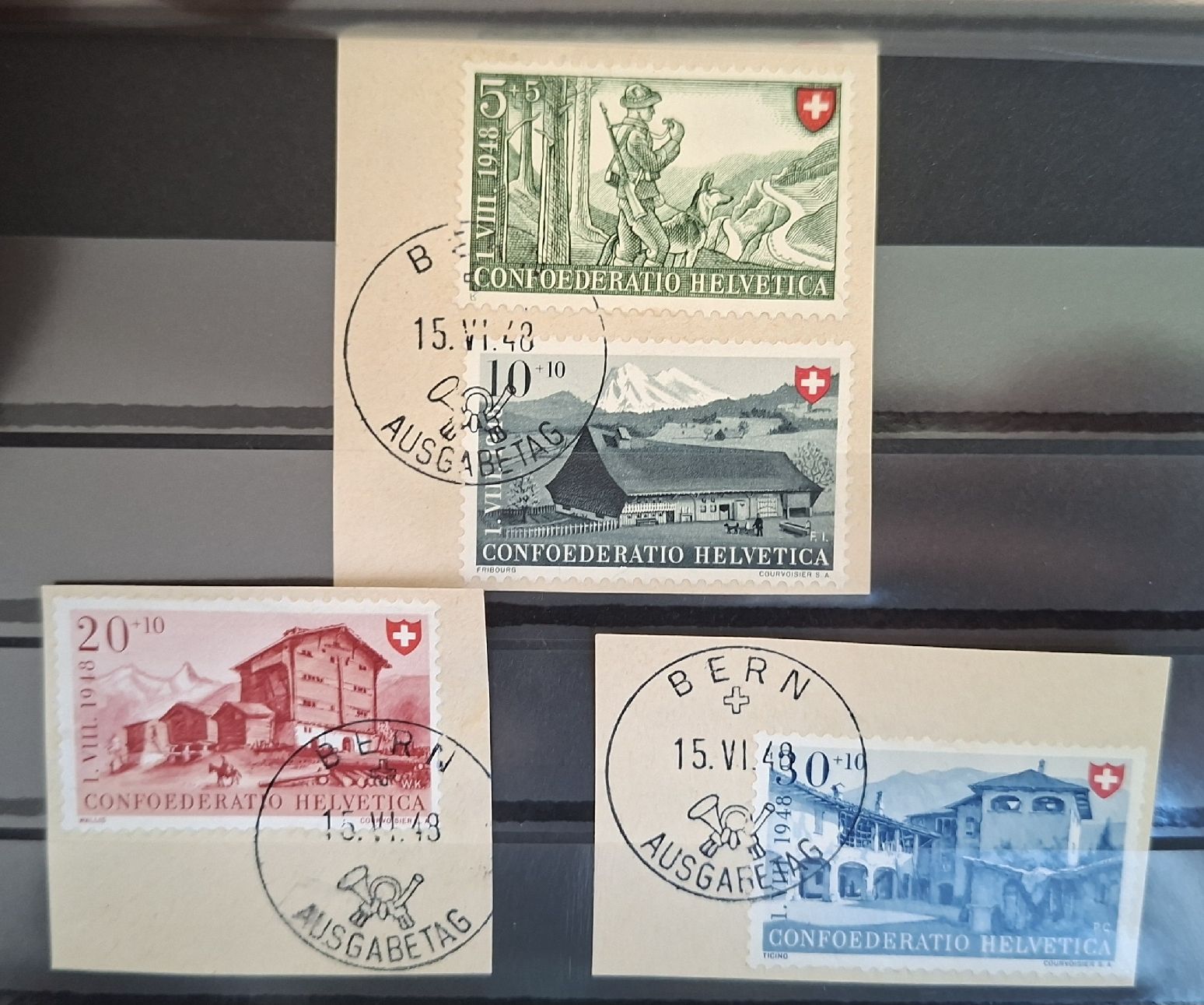 Tous les timbres: Pro Patria Bern 15.06.1948 ET  – D'occasion à Balgach par SIMEON27