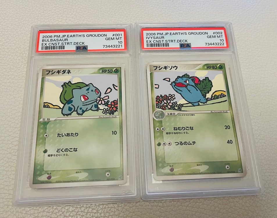  PSA 10 SET Bulbasaur Ivysaur Pokemon 2006 001 002 JAP Kaufen Auf 