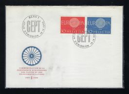 1960 Europamarken ZNr. 373-374 FDC