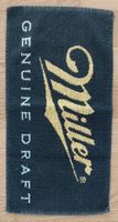 Miller Genuine Draft Bartowel,Top Zustand, Sammlerstück
