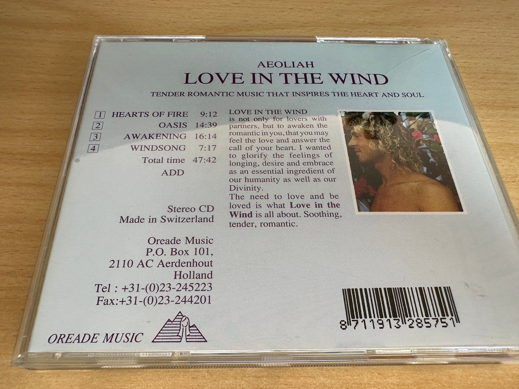 CD: Aeoliah – Love In The Wind – Usato da Rikon im Tösstal venduto da Alpenmutz 1