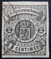 Luxemburg Kat. 4 gest. 1860 Kat. 700 Euro