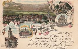 AK  Gruss aus Solothurn Litho 1902