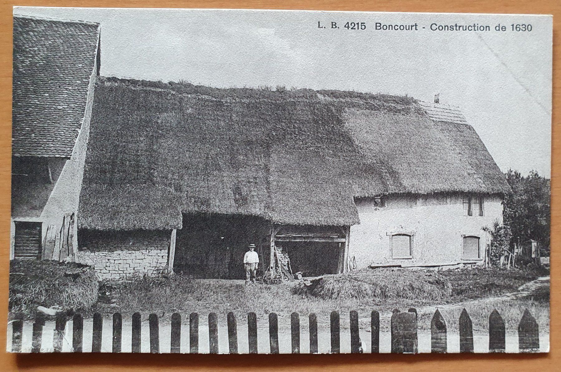 Cartoline postali: Boncourt - Construction de 1630 – Usato da Kreuzlingen venduto da Rschweiz1