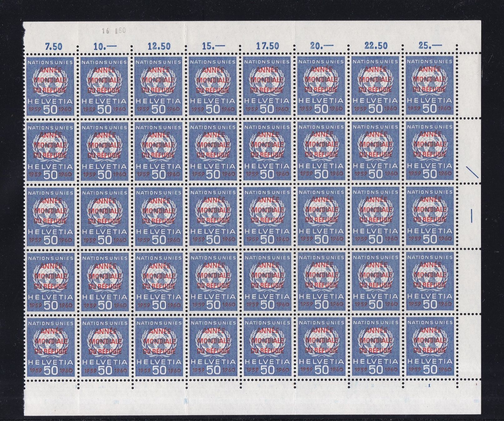Alle Briefmarken: Bogenstücke & FDCs "Genfer Ämter" – Gebraucht aus Münchwilen AG von Nesar 1