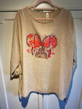 BLUSENKLEID, BEIGE-MICKEY
