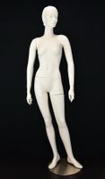 Damen Schaufensterpuppe Lana Grossa/Metall Sockel/weiss/Gr.S