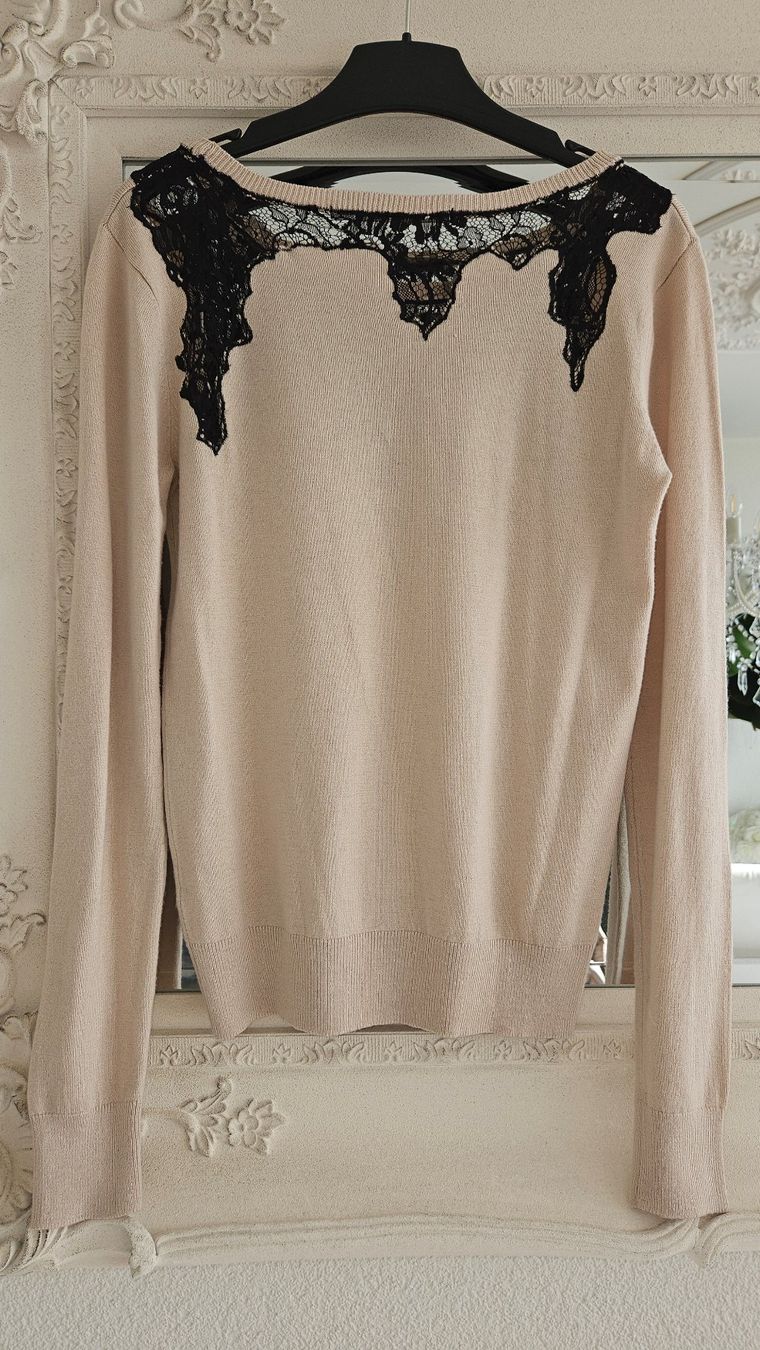 Guess Maglioni & Felpe: Pullover von Guess Gr. 36 Beige mit Schwarzer Spitze – Usato da Gossau ZH venduto da Goes05 7