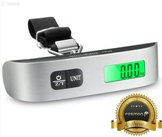 Fosmon Portable Travel 50kg Digital Hanging Luggage Scale