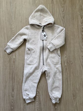 Neu PurePure Wollfleece Overall/Anzug Grösse 92