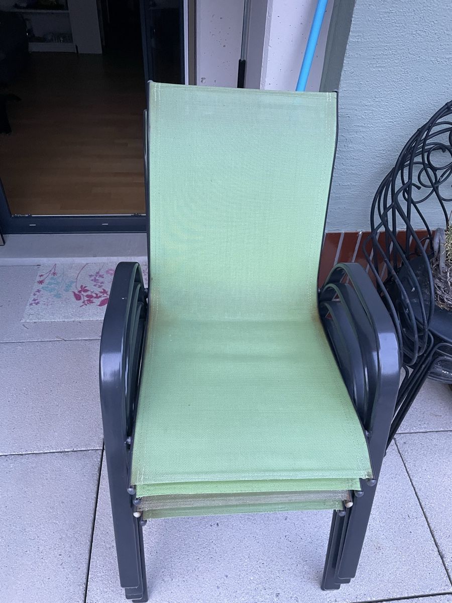 Sedie: Stapelstühle Gartenmöbel Balkonmöbel Textil Sitzfläche hellg – Usato da Wetzikon ZH venduto da jerry018 5