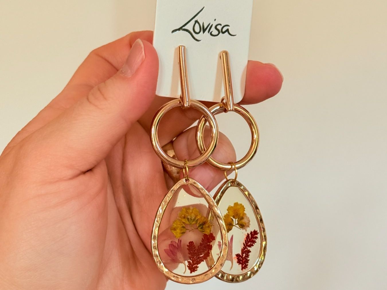Orecchini pendenti & Orecchini a lobo: Boucles d'oreilles Lovisa pendantes avec fleurs – Nuovo e nell'imballaggio originale da Genève venduto da AGBERG