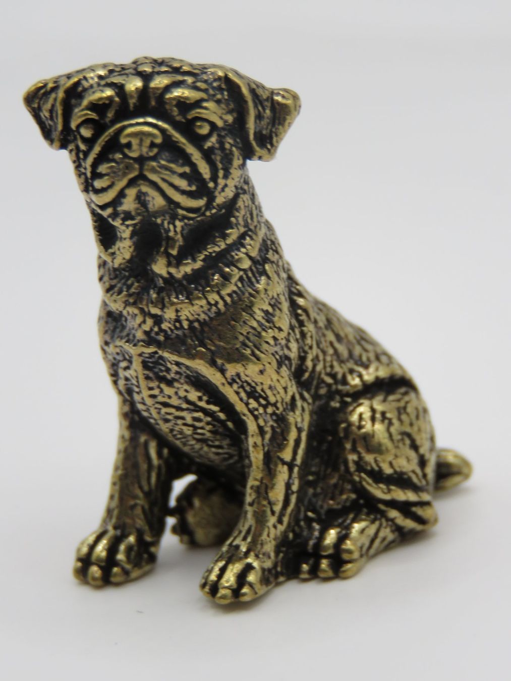 Figuren: Dekorative - MOPS - Messing Figur - Dekoration - 3x1,5cm – Neu und originalverpackt aus Grenchen von Yamahwildstar16 1