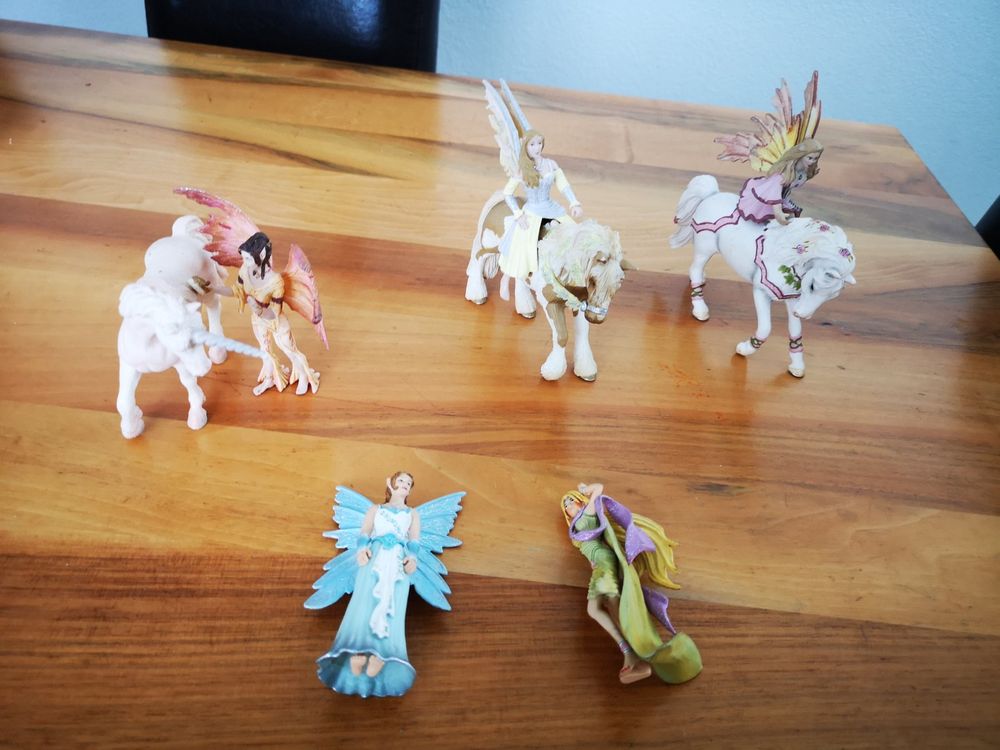 8 x Seltene schleich Bayala Figuren, Elfen, Feen, Einhorn | Kaufen auf