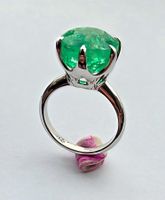 Smaragd Solitaire Fingerring