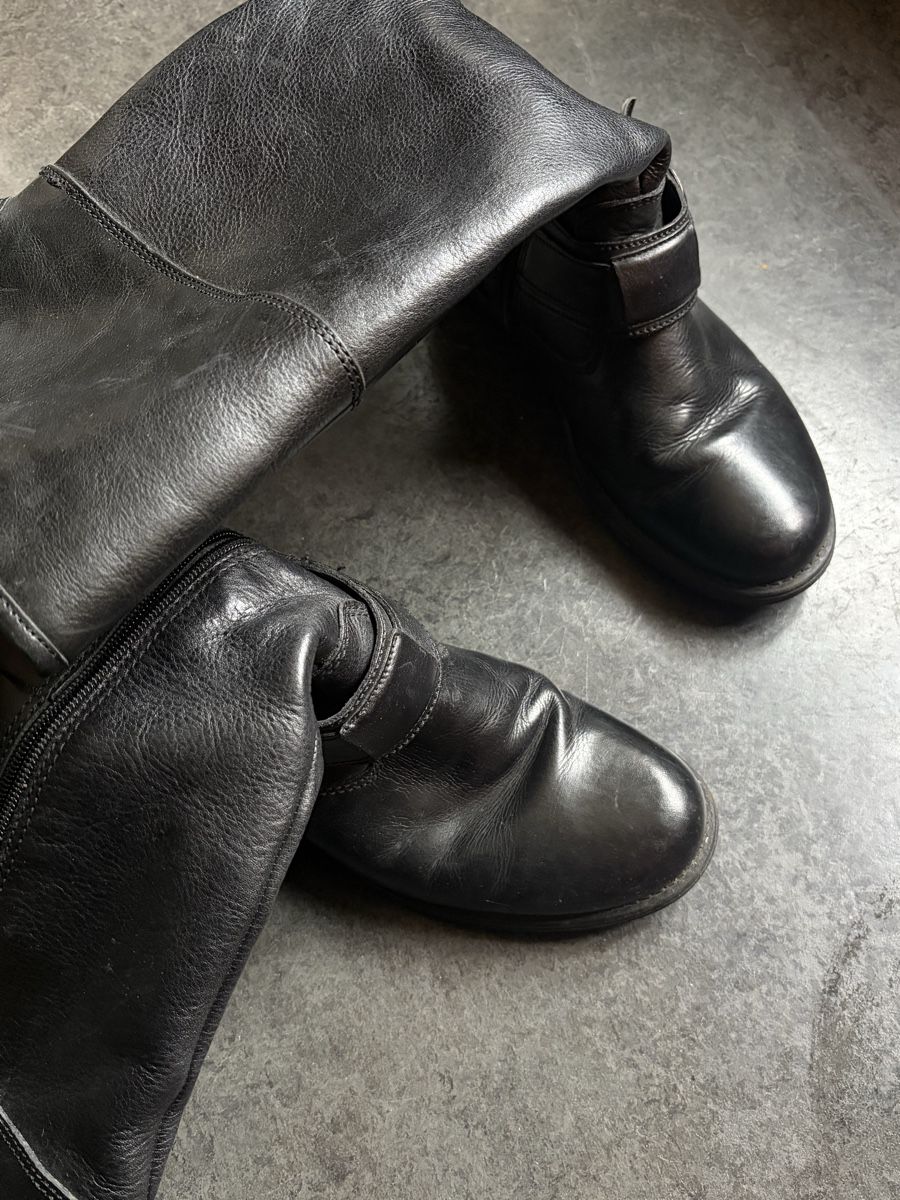 Damenschuhe: Damen Stiefel Leder schwarz gefüttert – Gebraucht aus Zürich von megastored 2