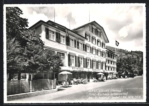 Ansichtskarten: Alt St. Johann, Hotel-Kurhaus Schweizerh – Gebraucht aus Berlin von bartko-reher