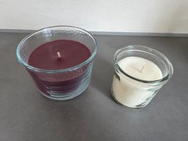 2 DUFTKERZEN IM GLAS - FABRIKNEU
