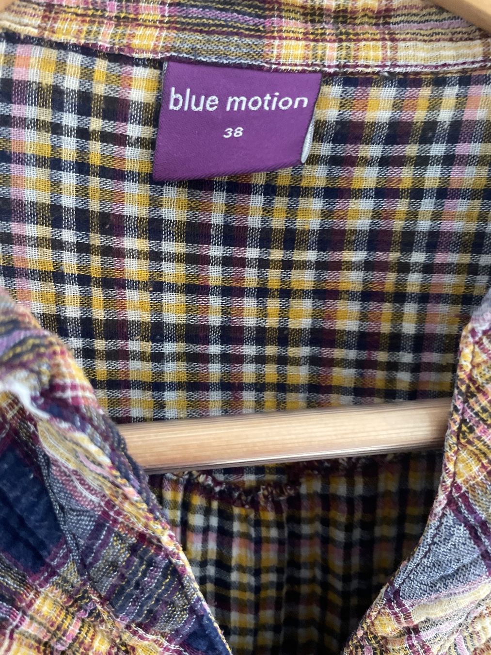 Camicette: blue motion Bluse Gr.38 kariert tailliert bunt – Usato da Küssnacht am Rigi venduto da Monimaus03 2