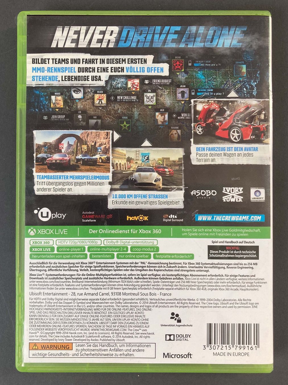 Spiele: Xbox 360 The Crew Game Komplett – Gebraucht aus Wetzikon ZH von cyan74 2