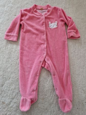 Strampelanzug, Gr. 68,  Strampler, Manor, Pyjama, Plüsch