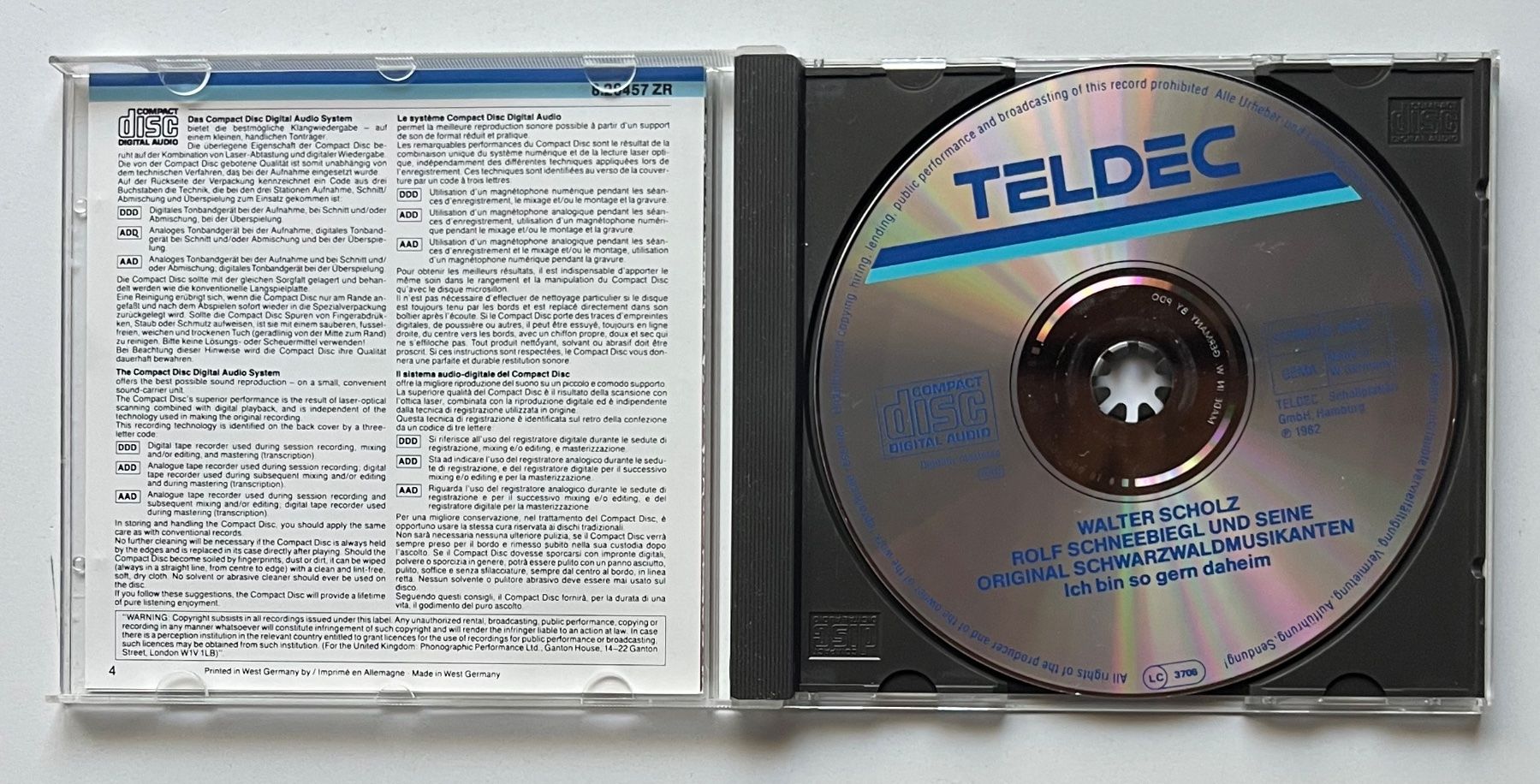 CD: Walter Scholz / Ich bin so gern daheim – Usato da Näfels venduto da rottabi 2