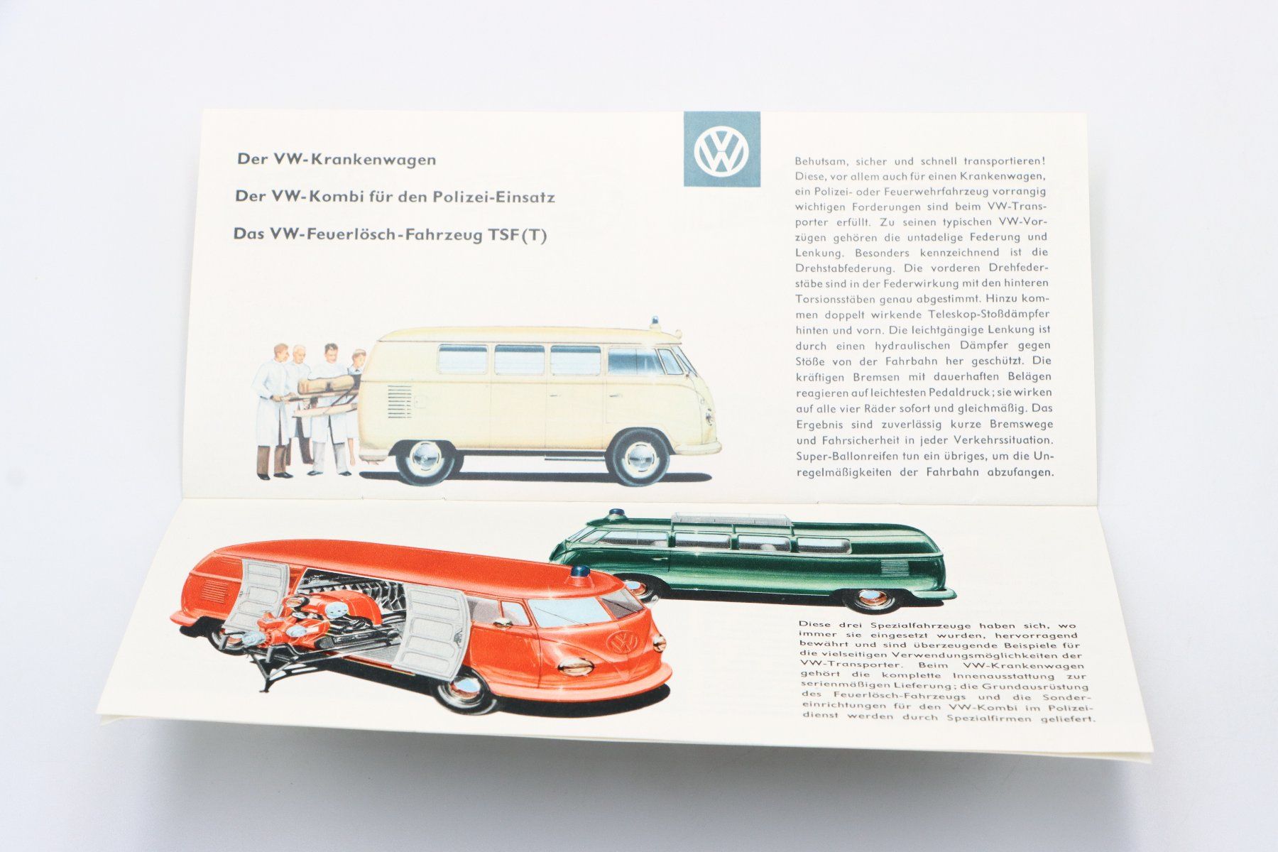 VW Documenti: VW Bulli Transporter 1955 Prospekt – Usato da Bühl b.Aarberg venduto da Collectorpassions 7