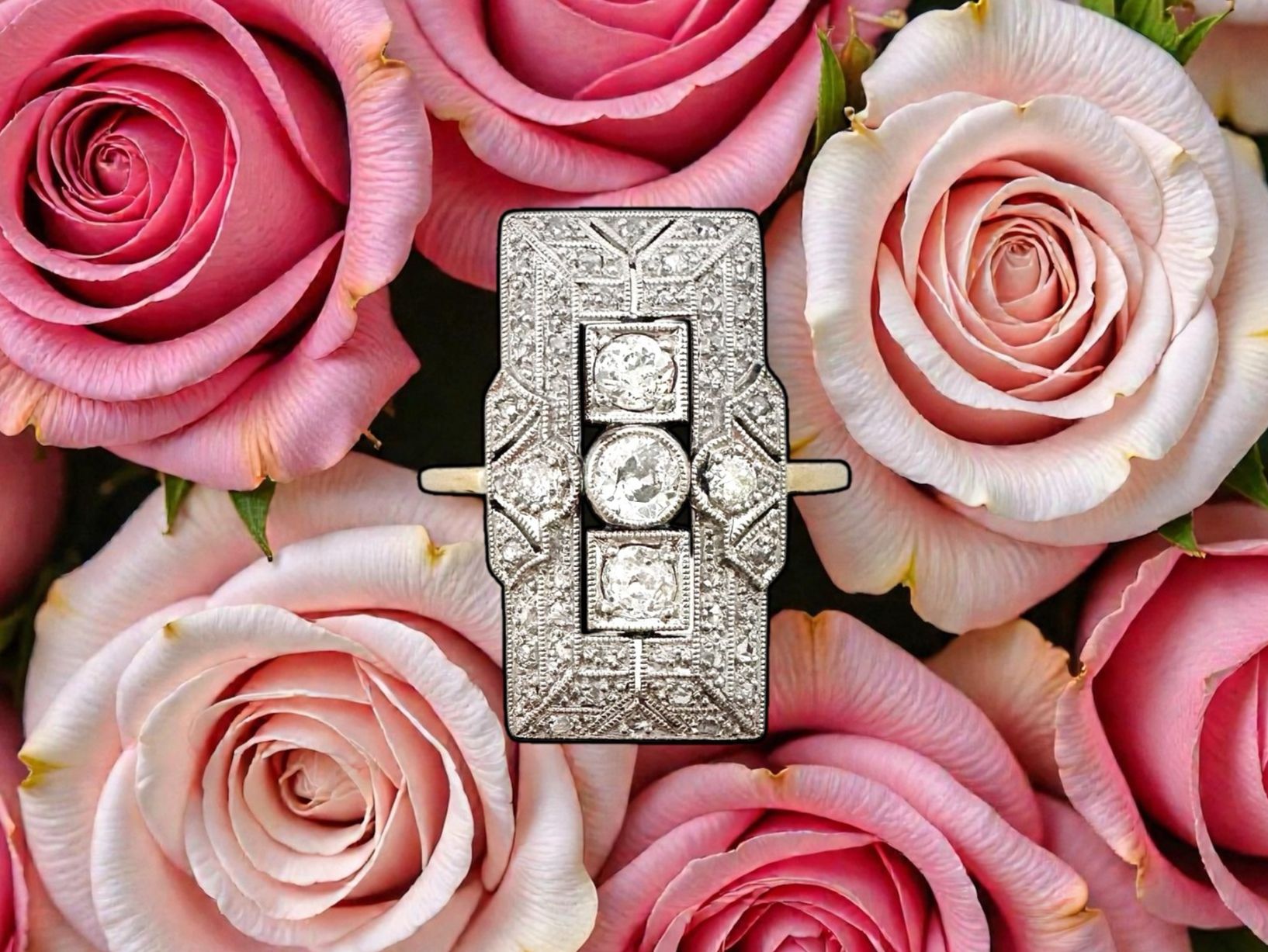 Anelli: Art Déco - Diamant - Ring um 1920 – Usato da Zuzwil SG venduto da artimmo