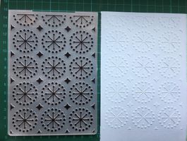 Winter 3D- Vorlage, Prägeschablon für Scrapbooking